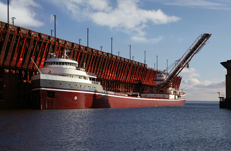 Sykes freighter in Marquette MI upper harbor dock